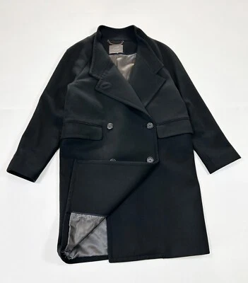 Chaquetón negro para mujer J.Crew by Nello Gori mezcla de lana y cachemir talla 8 Foto 1 de 4