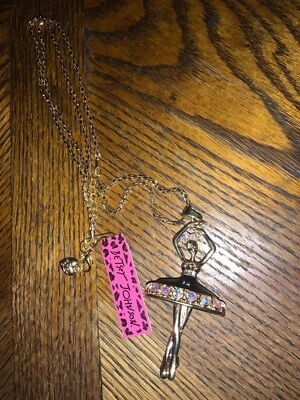 Collar bailarina Betsey Johnson negro/oro  Foto 1 de 4