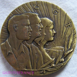 MED8572 - MEDAILLE CGT ALLGEMEINE ARBEITSKONFÖDERATION - Bild 1 von 2