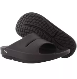 OOFOS OOahh Slide Black Lightweight Recovery FootwearReduces Stress on Feet, Joi