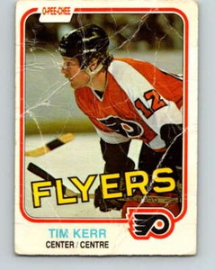 (HCW) 1981-82 O-Pee-Chee #251 Tim Kerr  RC Rookie Philadelphia Flyers V11685