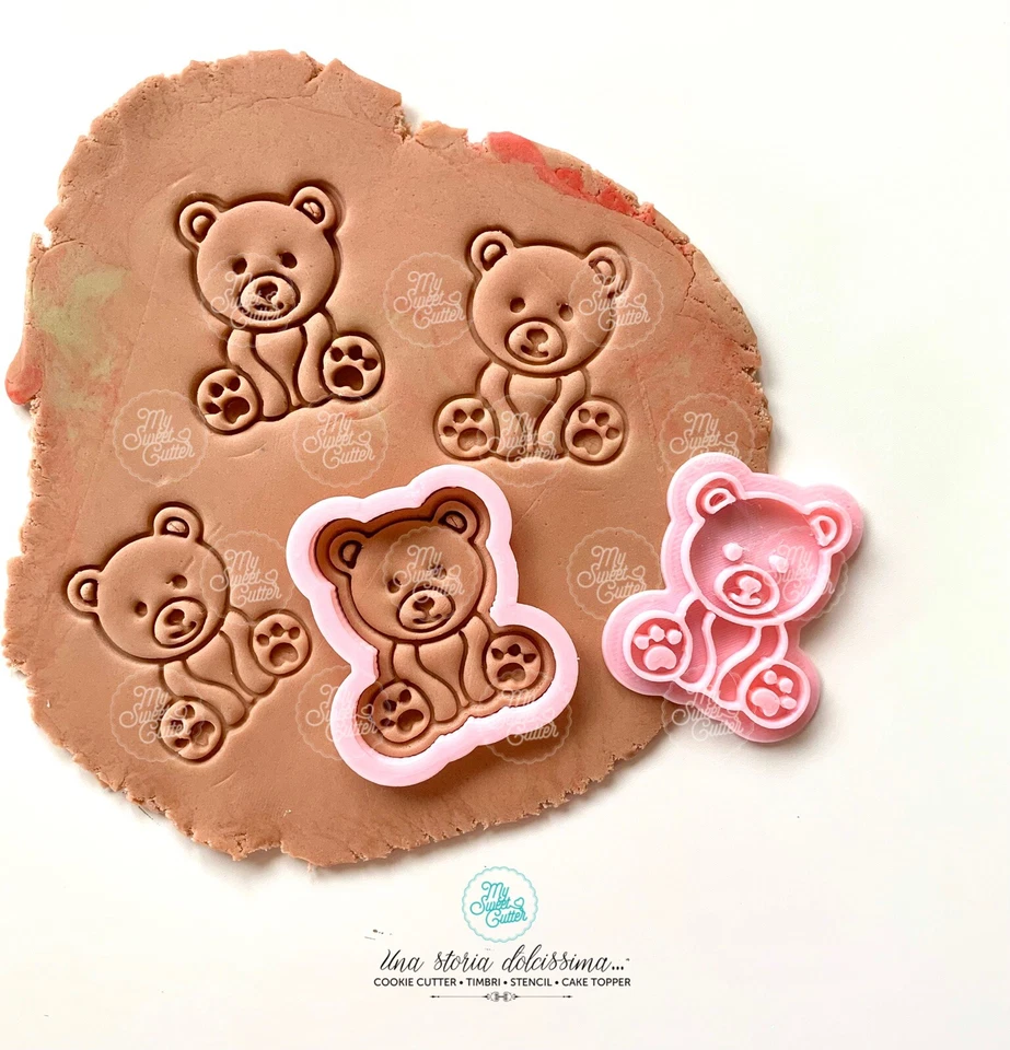 Orsetto Mini Teddy Bear Nascita Formine Biscotti Per Pdz Cookie Cutter 3,5cm - Image 1 of 1