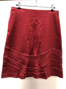 Woman Skirt Marks&Spencer Size 38 Color Red New!!! - Picture 1 of 7