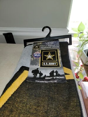 Nuevo Ejército de EE. UU. Estrella Fuerzas Armadas Ejército Fuerte Lanzamiento Regalo Manta Militar EE. UU. 40/60 Foto 1 de 4