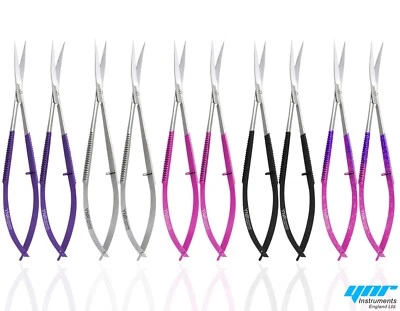 YNR Professional Eyebrow Trimming Spring Scissor Hair Remover Facial Hair Steel Tool