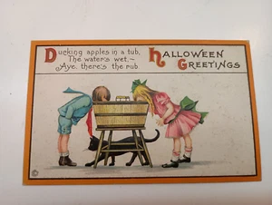 Antique Halloween Post Card Stecher Litho Rochester NY - Picture 1 of 3