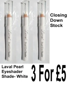 LAVAL Pearl Eye Shader Pencil Eyeshadow Eyeliner Liner Crayon - Shade White - Picture 1 of 3