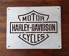 Harley Davidson Edelstahl Schild # 345mmx270mmx3mm