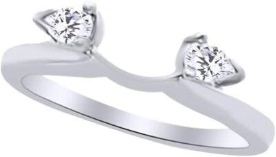 1/5ct White Natural Diamond Pear Shape Wrap Enhancer Ring In 14k Gold - Image 1 of 3