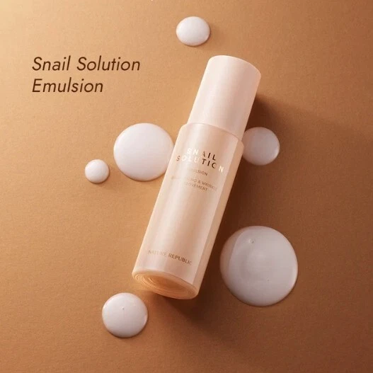 NATURE REPUBLIC Solución de Caracol Emulsión 120 ml Loción Hidratante K-Beauty Corea Foto 1 de 4
