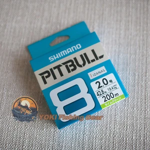 Vea nuestro video de producto-SHIMANO PITBULL 8 línea trenzada PE#2.0-200m verde lima - Imagen 1 de 3