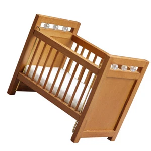 Mini Doll House Small Bed Furniture for Dollhouse Miniature Baby - Picture 1 of 12