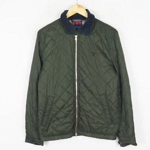 GANT QUILTED WINDCHEATER Men's Jacket Size S Green Insulated Full Zip Nylon - Picture 1 of 7