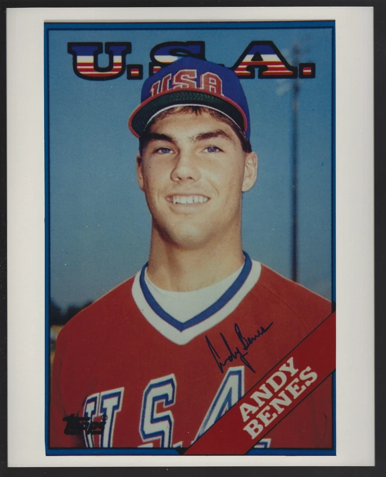 Foto autógrafa autografiada por el equipo Andy Benes de Estados Unidos firmada por 8x10  Foto 1 de 1