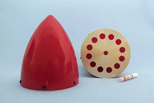 GFK Spinner Ø 115 mm rot universell 2-3 und 4-Blatt Luftschrauben Simprop  - Bild 1 von 1