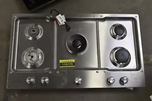 KitchenAid KCGS556ESS 36" Stainless Natural Gas 5 Burner Cooktop #116129 JL SALE - Picture 1 of 11