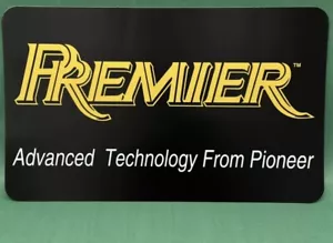 Premier Pioneer - Lighted Sign Insert - 12" x 20" - Stereo Shop Man Cave Display - Picture 1 of 5