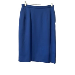 Pendleton Damen Vintage Wollrock Bleistift 8 PET blau gefüttert Taschen USA Karriere - Bild 1 von 8