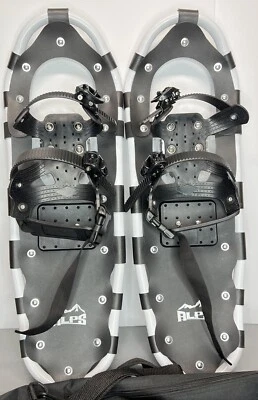 "Raquetas de nieve ALPS unisex 25"" L 8"" W fijaciones de ajuste rápido con bolsa de aluminio blanco" Foto 1 de 4