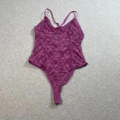 Body Intimately Free People Mujer M Púrpura Tanga Floral Encaje Cami Hada LEER Foto 1 de 4