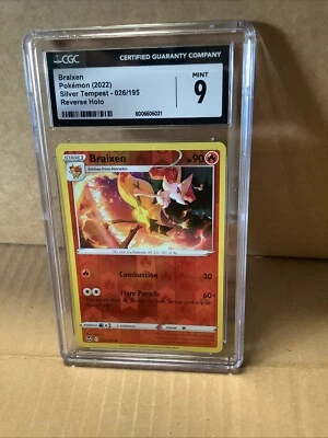 Braixen - 026/195 Silver Tempest Reverse Holo Pokemon - NM/MINT9 - Image 1 of 2