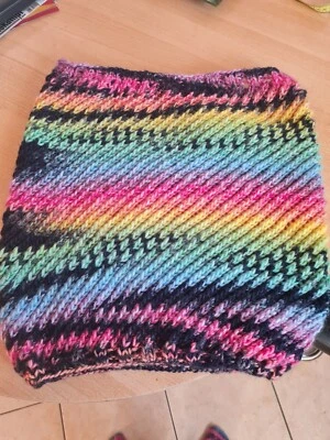 Loop, Schlauchschal aus Katia Twin Wolle, selbst gestrickt, ungetragen - Bild 1 von 3
