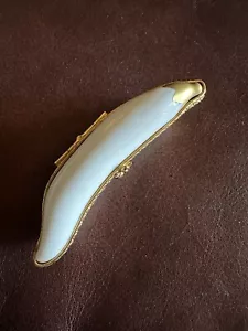 Scatola portagioie fagioli bianchi Limoges - Foto 1 di 6