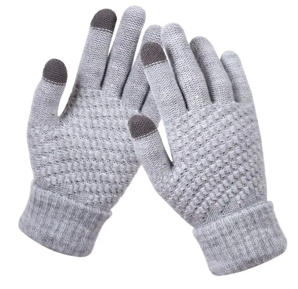 Handschuhe Touchscreen Winterhandschuh Handy Smartphone Damen Herren Strick warm - Bild 1 von 3
