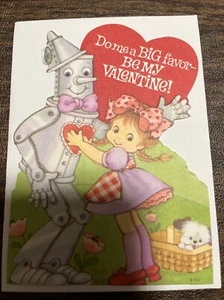 Tin Man Valentine's Day Card Unused Wizard Of Oz Vintage American Greetings - Picture 1 of 4