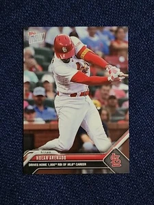 2023 TOPPS NOW #312 NOLAN ARENADO 1000TH CAREER RBI ST. LOUIS CARDINALS - Picture 1 of 2