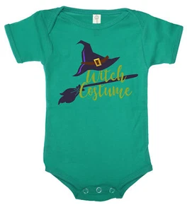 Witch Costume Text Baby one-piece, Cute Baby Rompers, Halloween Baby Bodysuit! - Picture 1 of 7