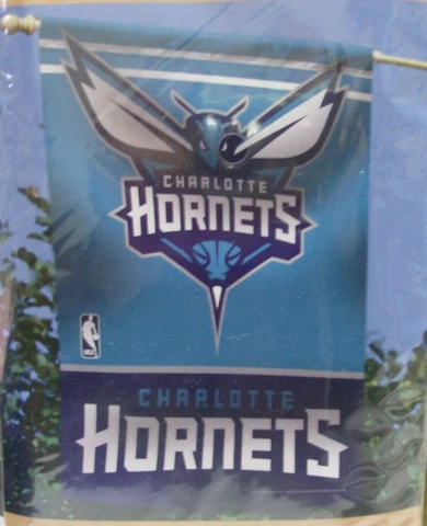 Charlotte Hornets NBA Vertical House Flag from WinCraft 27" x 37" Free Ship Cover