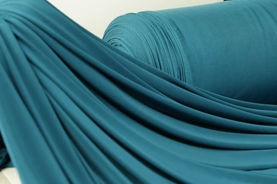 Tela elástica de 4 vías azul verdoso por yarda 60" de ancho 1950 Foto 1 de 4