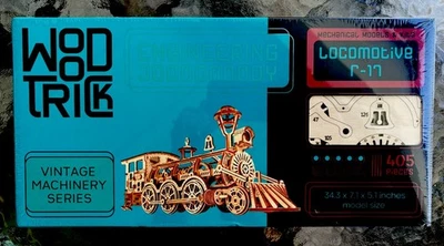 Locomotora Wood Trick Modelo R17 Rompecabezas Mecánico 3D Kit de Autoensamblaje Nuevo Foto 1 de 4
