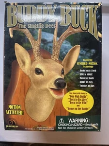 NUEVO en caja Buddy Buck El ciervo cantor Gemmy activado por movimiento 2000 - Imagen 1 de 6