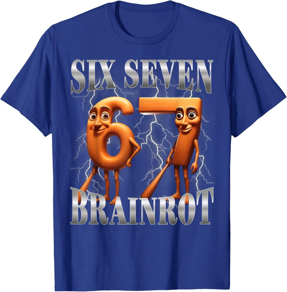 Divertida Camiseta Italiana Brainrot Tung Sahur Six Seven Meme Unisex Foto 1 de 1