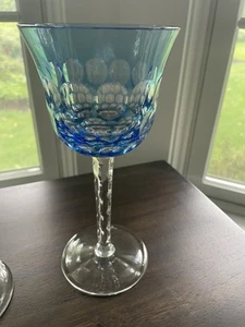 WATERFORD SIMPLY BLUE 8 1/4" GOBLET - Picture 1 of 5