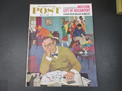 Saturday Evening Post Magazine / May 14 1960 / Walter O'Malley Dodgers - Imagem 1 de 3
