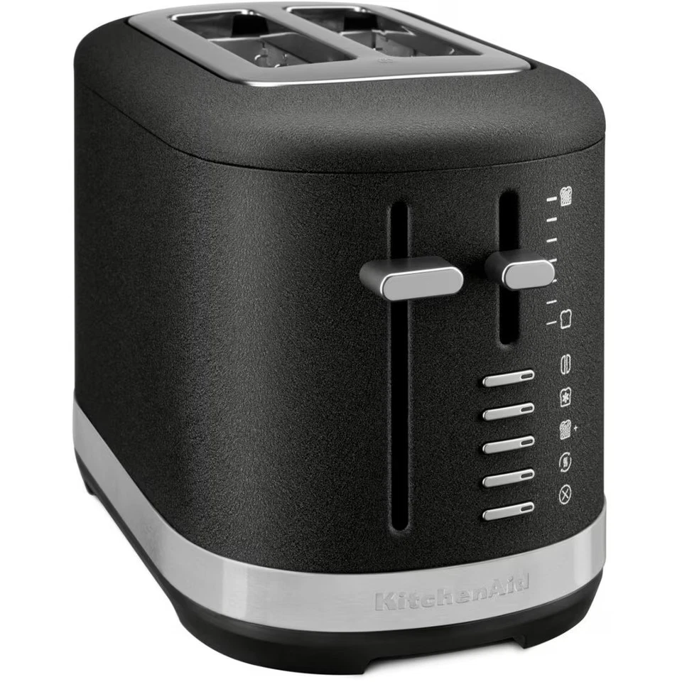KitchenAid 2-Slot Toaster Matte Black | Little Longer Function | 7 Shade Levels - Image 1 of 2