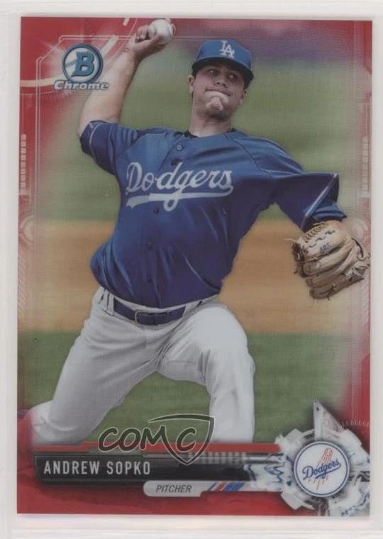 2017 Bowman Chrome Prospects Red Refractor /5 Andrew Sopko #BCP83 - Image 1 of 2