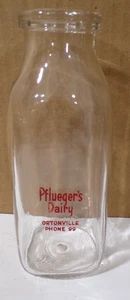 Pfluegers Dairy Ph 99 ACL SQ Pint Half & Half Milk Ortonville Minnesota FAMILY? - Bild 1 von 6