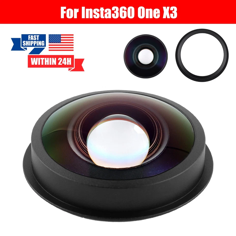 For Insta360 X3 Camera Lens Repair Part Camera Replacement Camera Lens