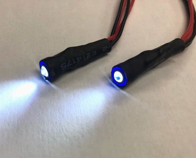 Cables 1/10 RC Luz LED Xenón Azul/Blanco 7mm (1 Par) JST Futaba - 201000222 Foto 1 de 2