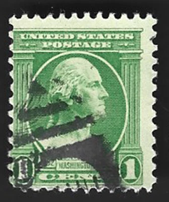 Scott# 705 1c WASHINGTON BICENTENNIAL with Duplex Cancel - (A-11) - Image 1 of 2