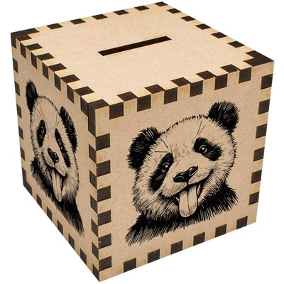 'Funny Face Panda' Money Box / Piggy Bank (MB00113062) - Image 1 of 4