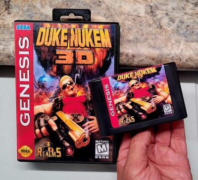 DUKE NUKEM 3D "VERSIÓN EE. UU." con características de bonificación para Sega Genesis Foto 1 de 4