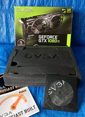 EVGA GeForce GTX 1080 Ti SC Black 11GB GDDR5X Graphics Card (11G-P4-6393-KR) - Image 1 of 4