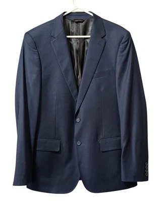 Jaqueta Giorgio Cosani tamanho 40R azul lã cashmere blazer casamento formal convidado - Imagem 1 de 4