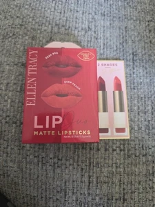 ELLEN TRACY Lip Duo MATTE LIPPENSTIFTE Dark Red & Cherry Red - Bild 1 von 5