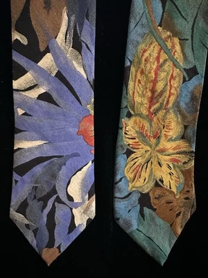 2 Vintage WEMBLEY TROPICAL POWER TIES Rayon Wide Neckties NWT & NWOT - Image 1 of 4